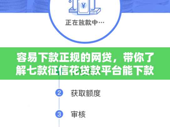 容易下款正规的网贷，带你了解七款征信花贷款平台能下款吗
