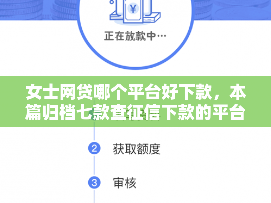 女士网贷哪个平台好下款，本篇归档七款查征信下款的平台