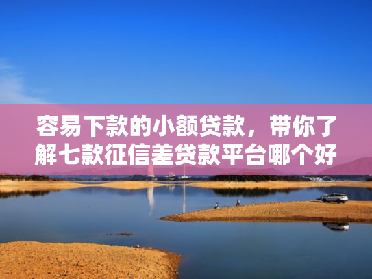 容易下款的小额贷款，带你了解七款征信差贷款平台哪个好下款快
