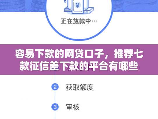 容易下款的网贷口子，推荐七款征信差下款的平台有哪些