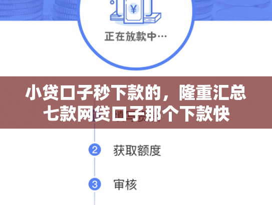 小贷口子秒下款的，隆重汇总七款网贷口子那个下款快