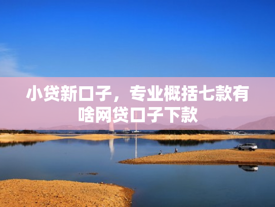 小贷新口子，专业概括七款有啥网贷口子下款
