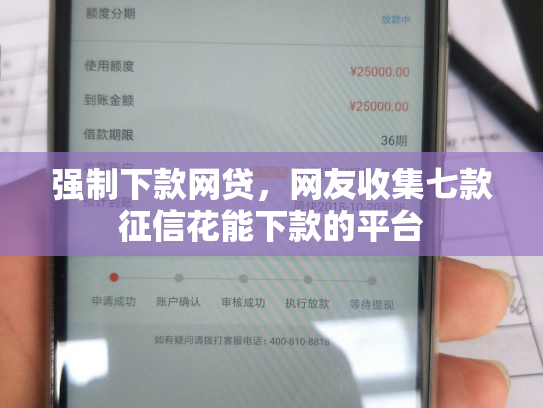 强制下款网贷，网友收集七款征信花能下款的平台