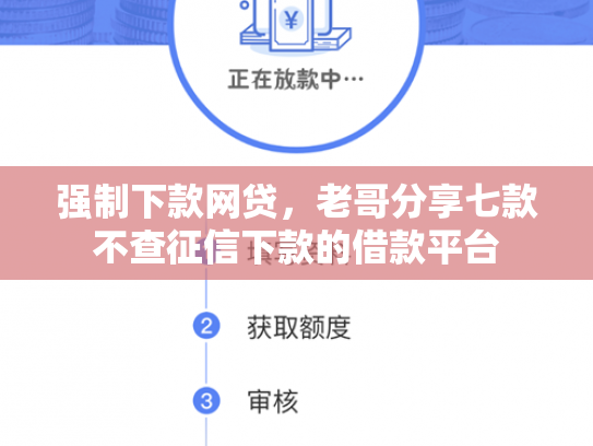 强制下款网贷，老哥分享七款不查征信下款的借款平台