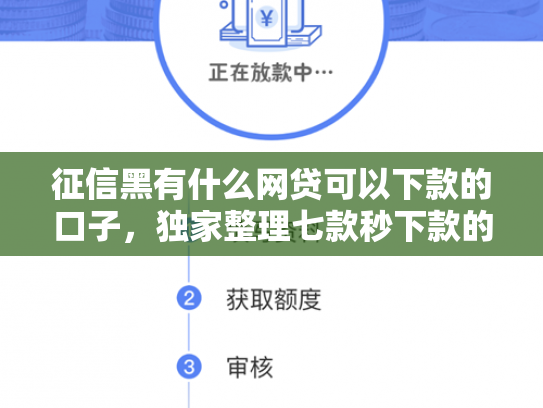 征信黑有什么网贷可以下款的口子，独家整理七款秒下款的网贷黑口子