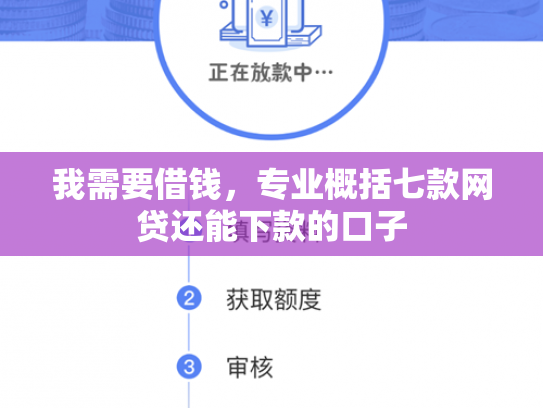 我需要借钱，专业概括七款网贷还能下款的口子