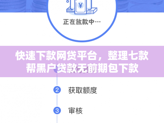 快速下款网贷平台，整理七款帮黑户贷款无前期包下款