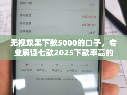 无视双黑下款5000的口子，专业解读七款2025下款率高的网贷口子