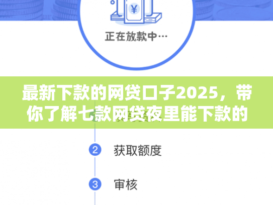 最新下款的网贷口子2025，带你了解七款网贷夜里能下款的口子