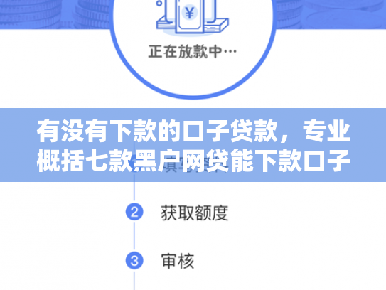 有没有下款的口子贷款，专业概括七款黑户网贷能下款口子