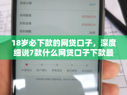 18岁必下款的网贷口子，深度细说7款什么网贷口子下款最快