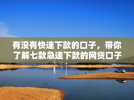 有没有快速下款的口子，带你了解七款急速下款的网贷口子