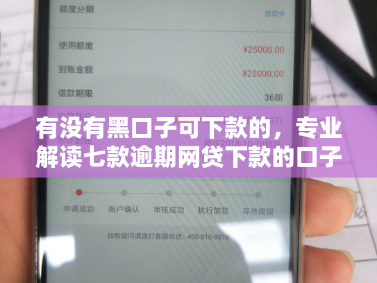 有没有黑口子可下款的，专业解读七款逾期网贷下款的口子