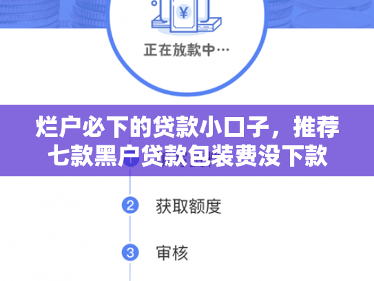 烂户必下的贷款小口子，推荐七款黑户贷款包装费没下款