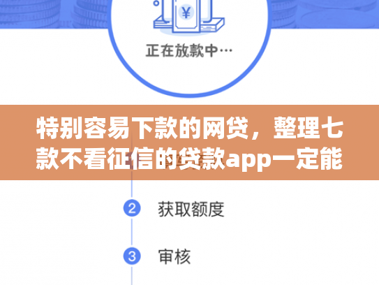 特别容易下款的网贷，整理七款不看征信的贷款app一定能下款