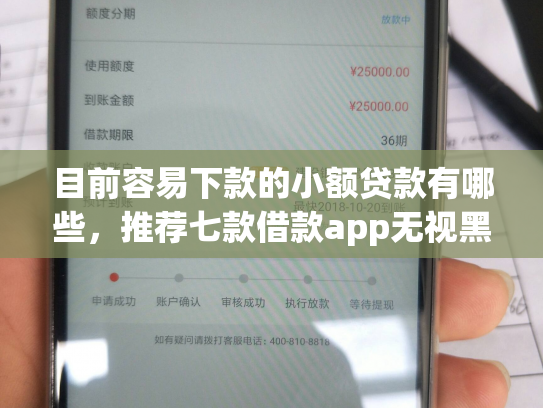 目前容易下款的小额贷款有哪些，推荐七款借款app无视黑户容易下款