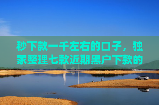 秒下款一千左右的口子，独家整理七款近期黑户下款的app