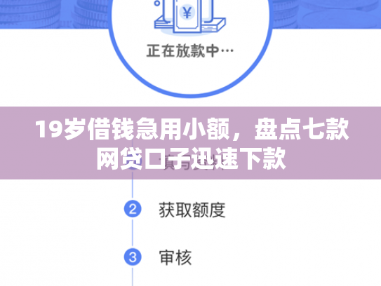 19岁借钱急用小额，盘点七款网贷口子迅速下款
