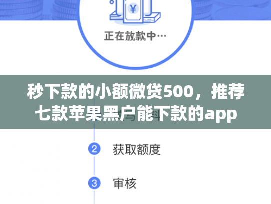 秒下款的小额微贷500，推荐七款苹果黑户能下款的app