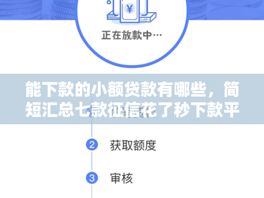 能下款的小额贷款有哪些，简短汇总七款征信花了秒下款平台