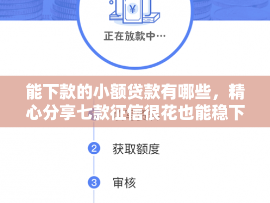 能下款的小额贷款有哪些，精心分享七款征信很花也能稳下款的正规网贷