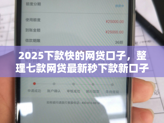 2025下款快的网贷口子，整理七款网贷最新秒下款新口子