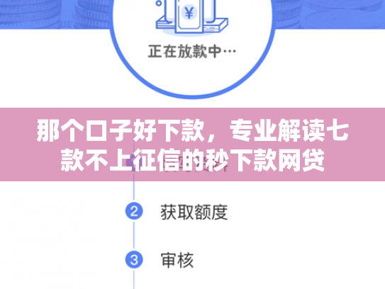 那个口子好下款，专业解读七款不上征信的秒下款网贷