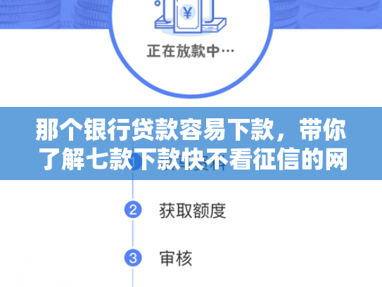 那个银行贷款容易下款，带你了解七款下款快不看征信的网贷6