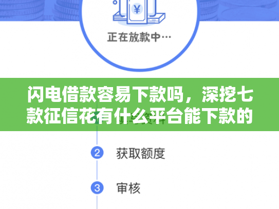 闪电借款容易下款吗，深挖七款征信花有什么平台能下款的