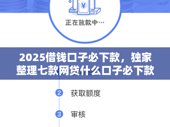 2025借钱口子必下款，独家整理七款网贷什么口子必下款