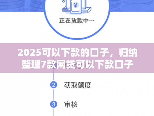 2025可以下款的口子，归纳整理7款网贷可以下款口子