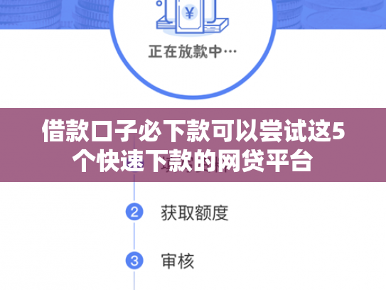 借款口子必下款可以尝试这5个快速下款的网贷平台