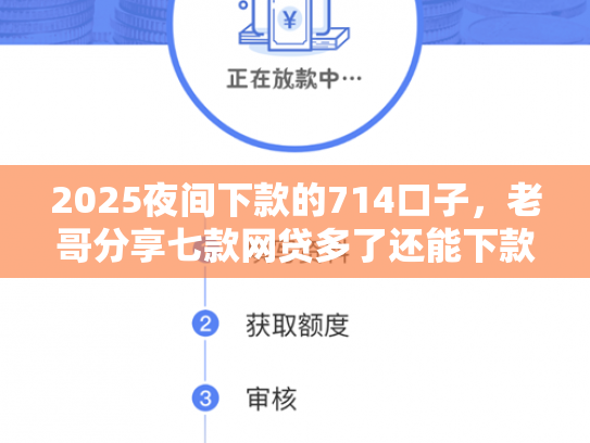 2025夜间下款的714口子，老哥分享七款网贷多了还能下款的口子