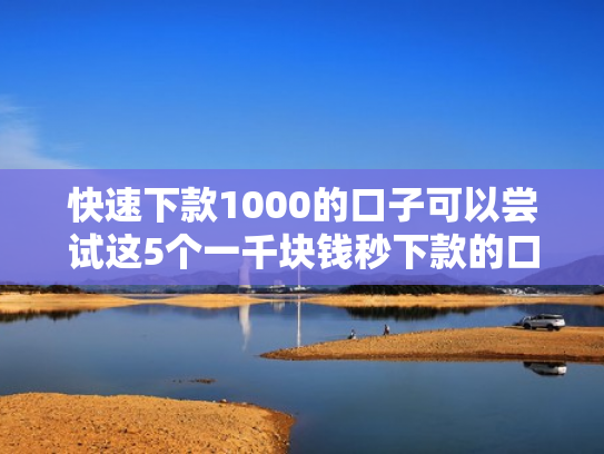 快速下款1000的口子可以尝试这5个一千块钱秒下款的口子
